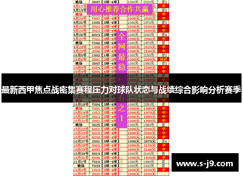 最新西甲焦点战密集赛程压力对球队状态与战绩综合影响分析赛季 最新西甲焦点战密集赛程压力对球队状态与战绩综合影响分析赛季